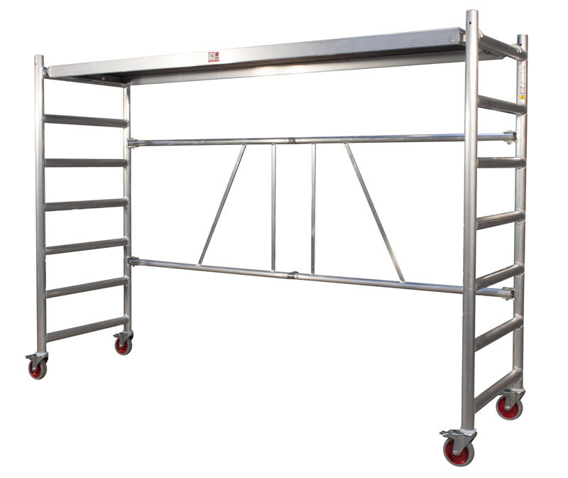 Jumbo målningshängare aluminium gångjärnsram på hjul 250SK 250x74x180 cm
