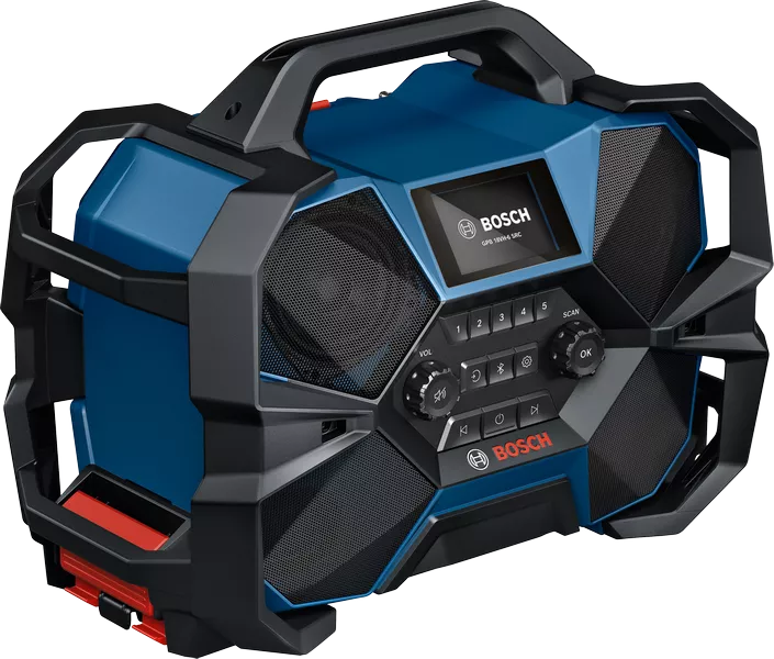 Bluetooth DAB+ radio Bosch GPB 18VH-6 SRC 4x6W+bashögtalare 40W